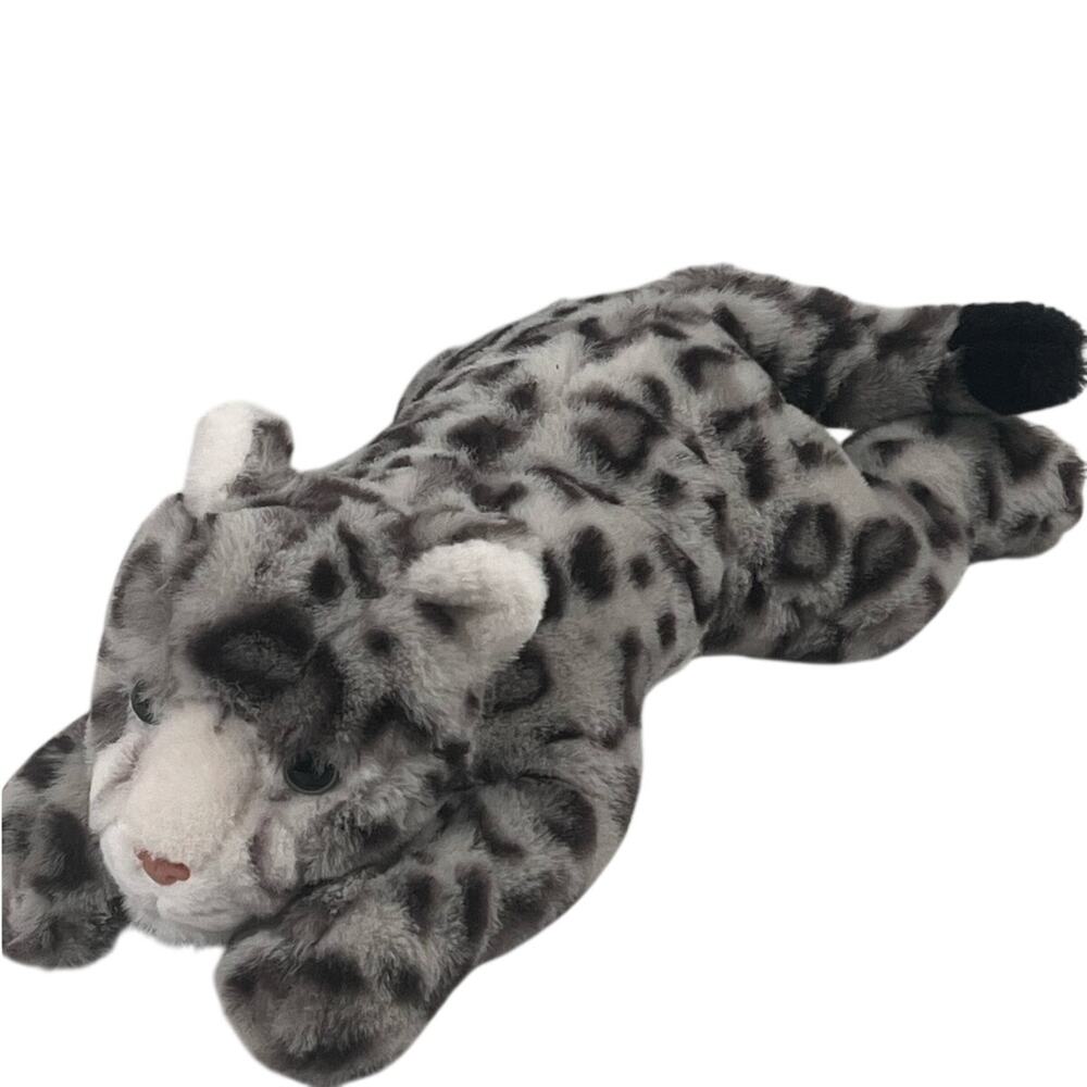 FAO Schwarz Adopt-A-Pets Snow Leopard Plush Realistic Toy Cat Year 2020
